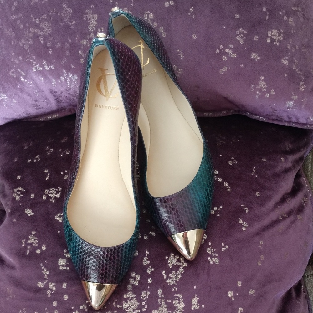 Vince Camuto Snakeskin Flats
